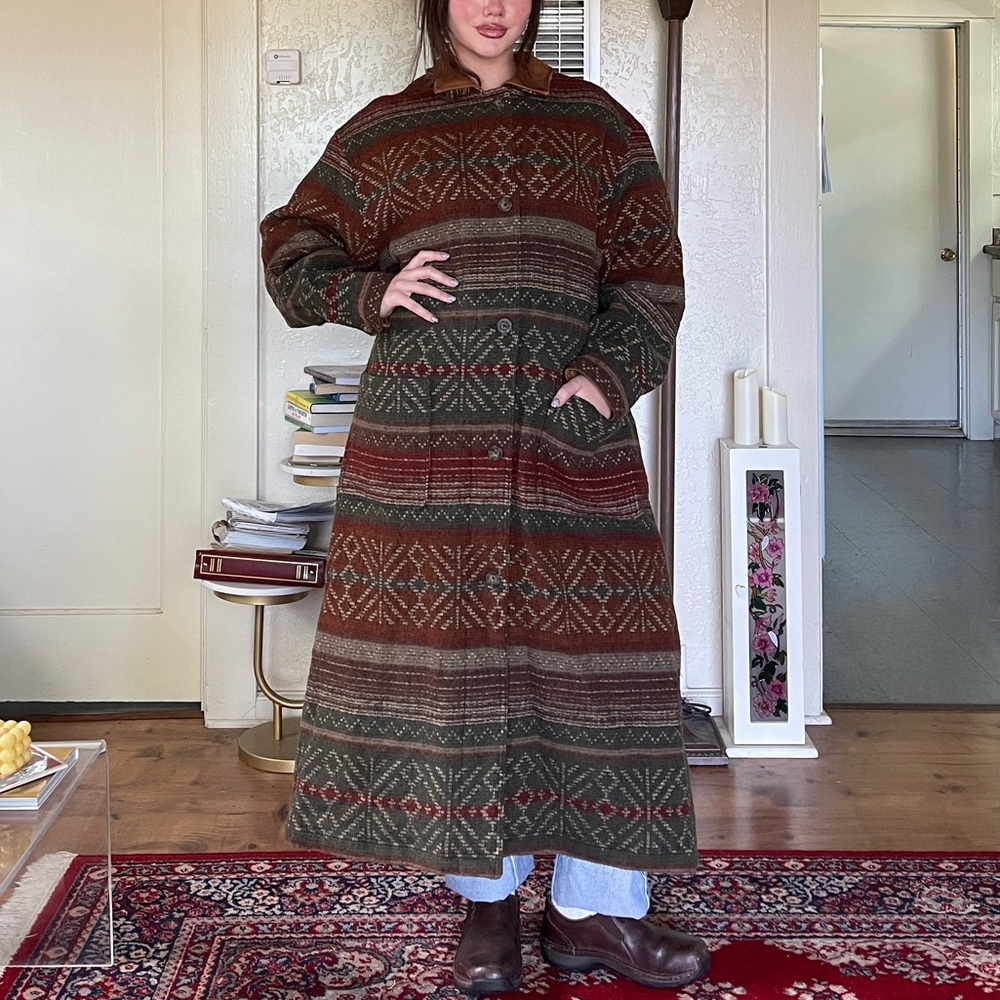 vintage women’s wool blend trench coat